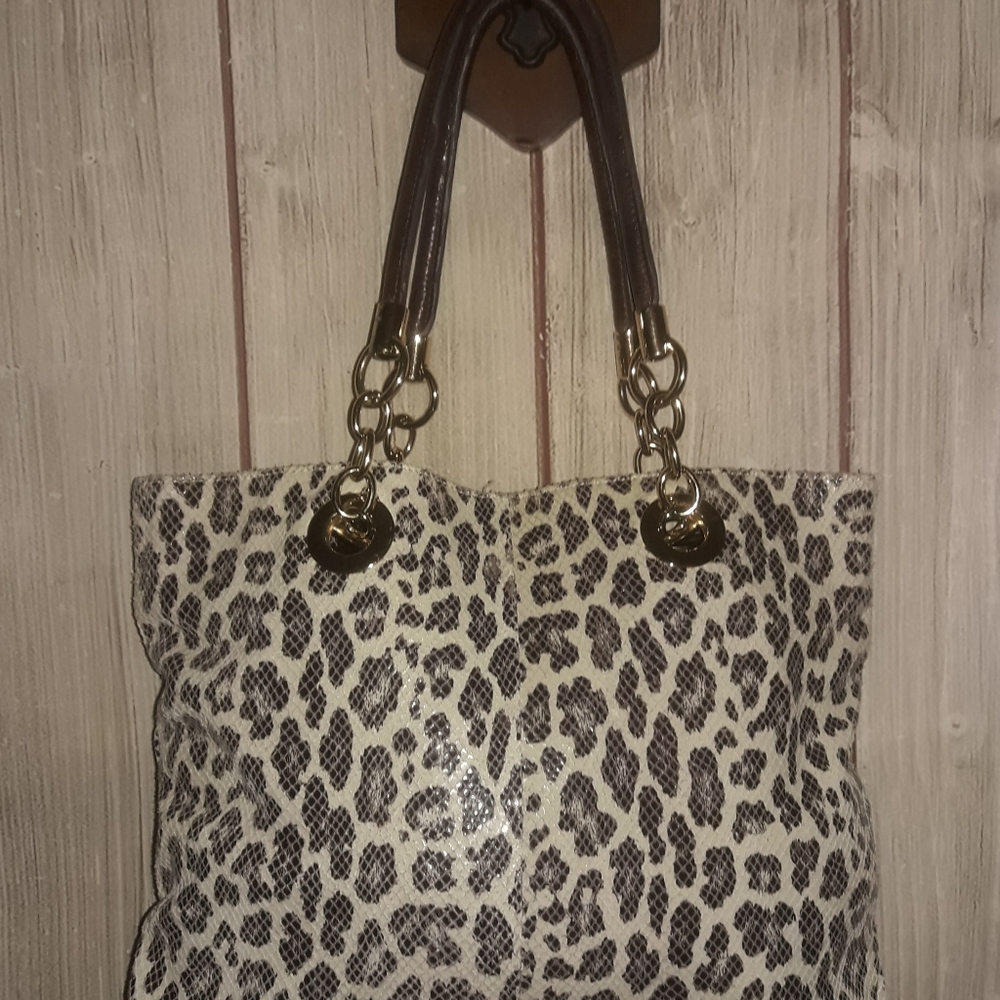 Cynthia Rowley Snakeskin Leather Tote Handbag